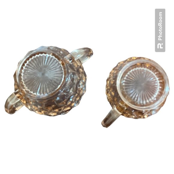 Jeanette Glass, Vintage, Pink Depression Glass, Cube Sugar Bowl and Creamer Set - Picture 4 of 5